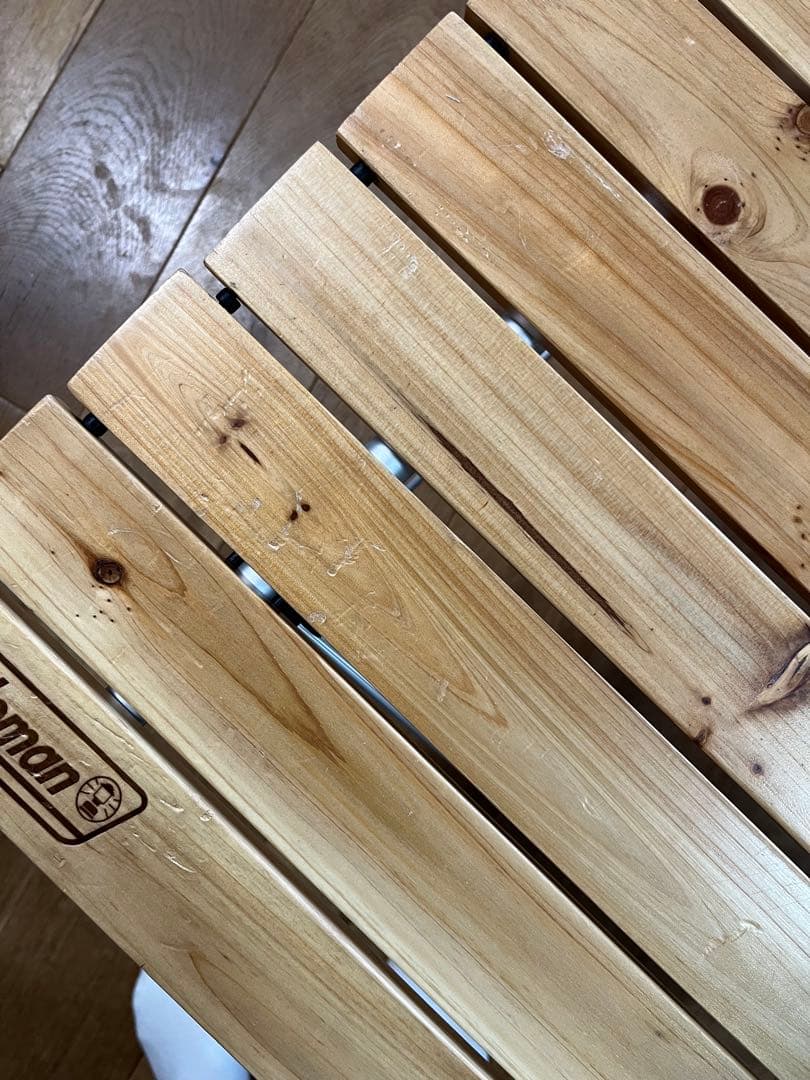 Coleman ナチュラルウッドロールテーブル 120 廃番 希少