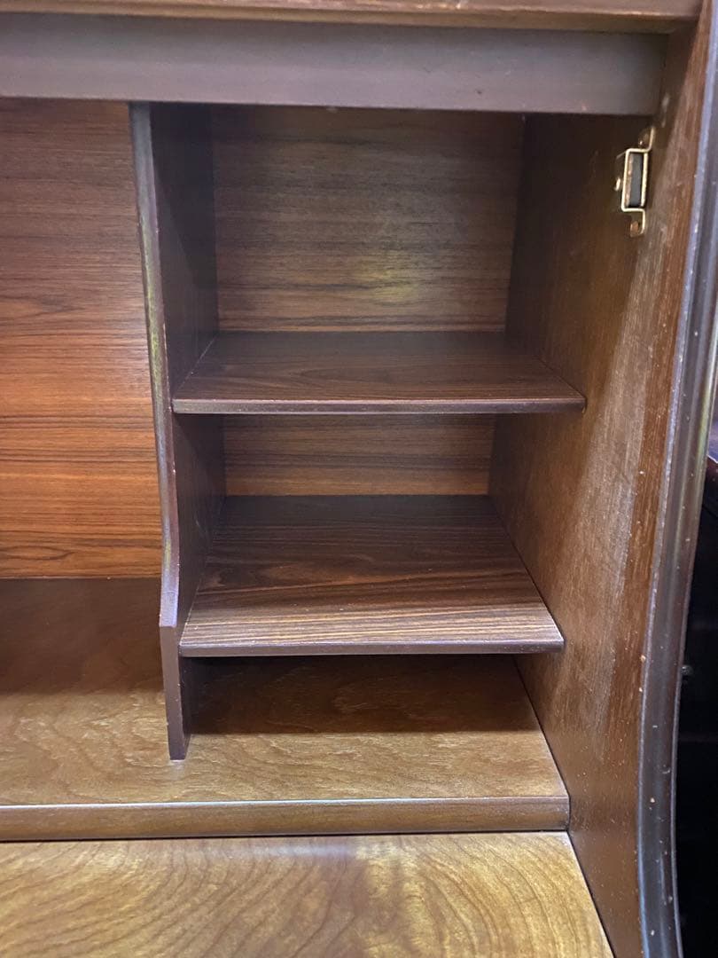 高級 英国 ヴィンテージ♦️ライティングデスク♦️ブラウン♦️棚収納♦️作業台に♦️送料込