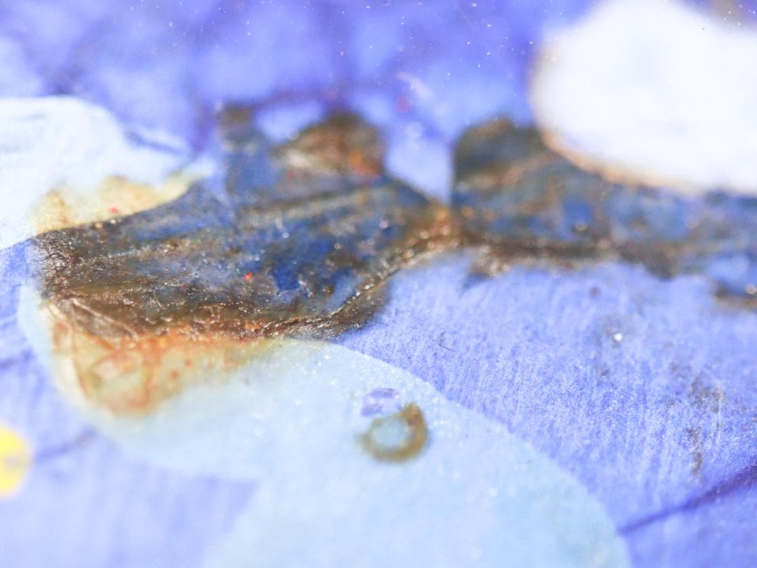 太田國廣 乗馬 蝋画 8号 額装