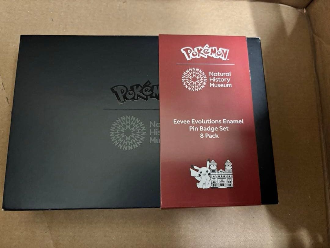 ポケモン　イーブイ　ロンドン自然史博物館限定　エナメルピンバッジ　8個セット