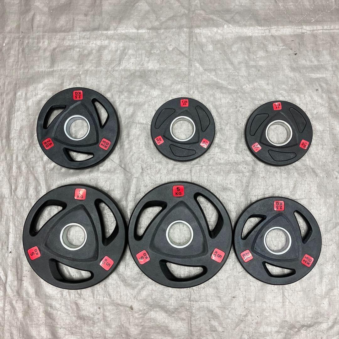 ■全国送料無料■17.5kg 6枚オリンピック バーベルプレートセット 50mm