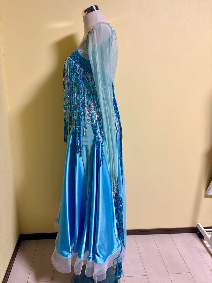 タカダンス✴︎ライトブルー 社交ダンスドレス