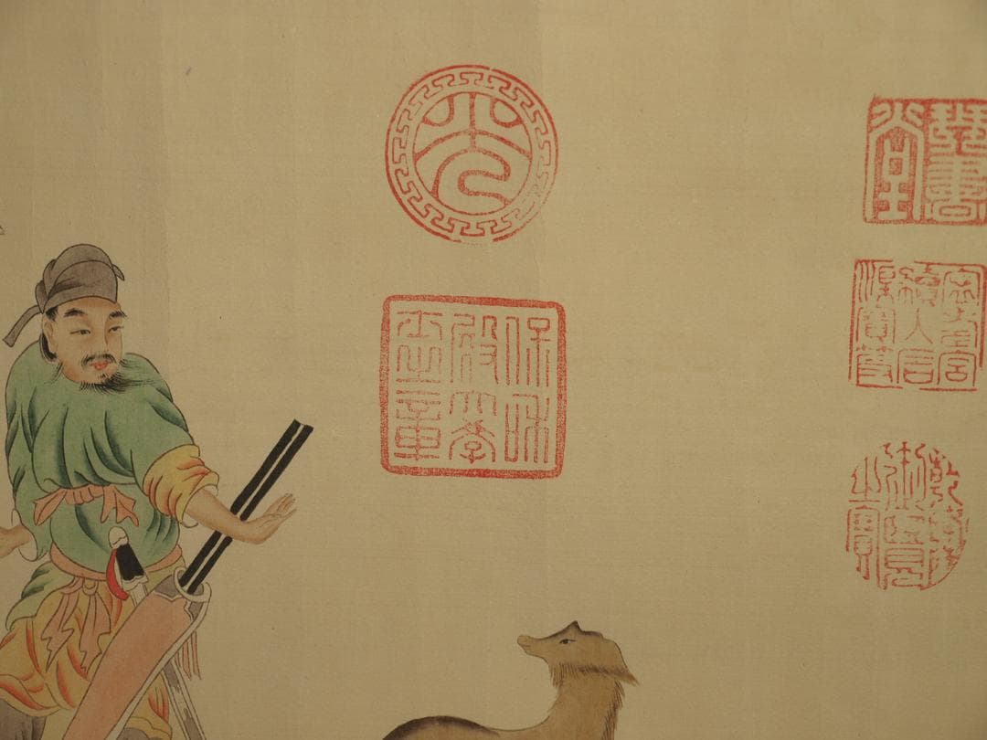 明時代の掛軸　激安骨董品　肉筆保証　博物館 中国古美術 BD448A11-7