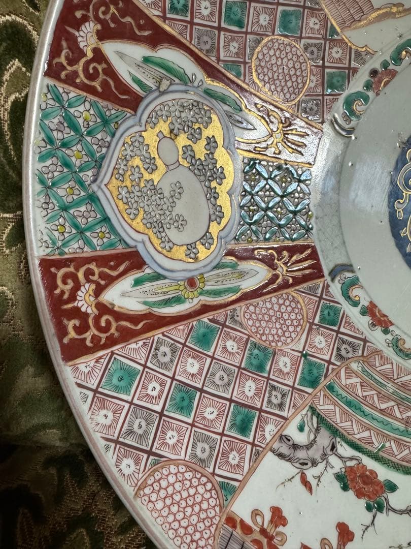 特大大皿！古伊万里　江戸時代　素敵な柄