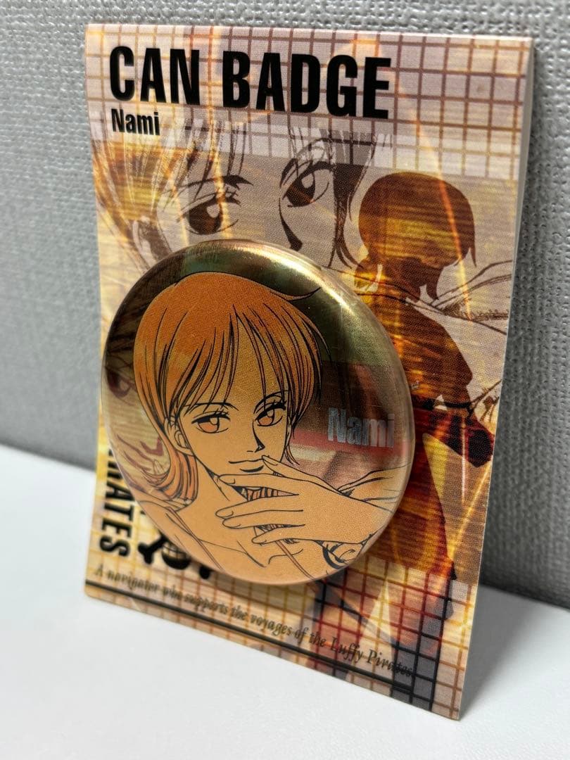 ONEPIECE ワンピース ナミ 缶バッジ　レトロ　レア　ヴィンテージ